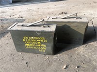 Two ammo boxes