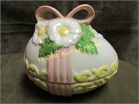 hand made easter egg shape candy dish