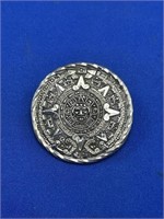 Sterling Silver Incan Style Brooch Pendant