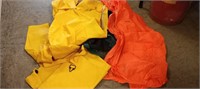 Rain Coat With Pants, Orange Rain Jacket (Both