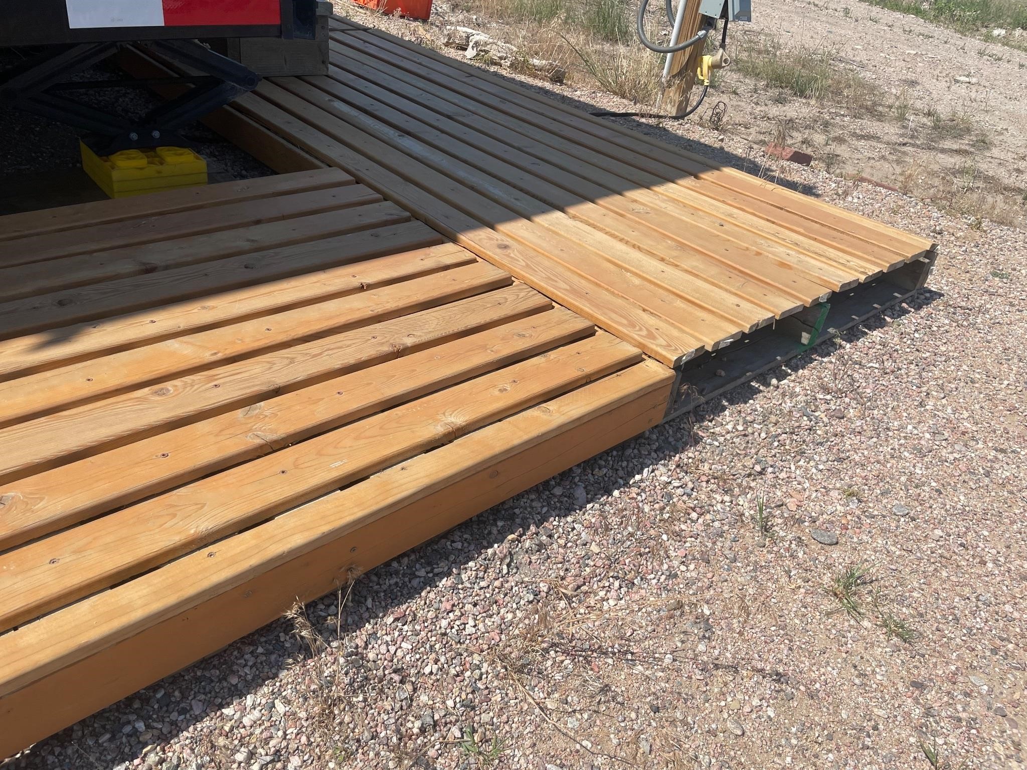 "Glamping" Decks - (3) 4'x8' Pallet Decking