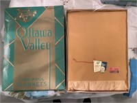 OTTAWA VALLEY PURE WOOL BLANKET - NEW IN BOX