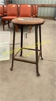 Metal/wood stool