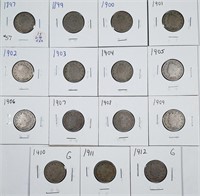 Lot of 15 different  Liberty Nickels