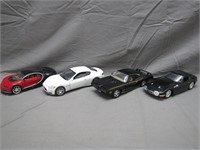 4 Cool Assorted Die Cast Toy Cars