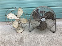 Vintage Hunter Fan & Patton Fan, Both Work