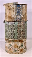 Hat boxes: Wallpapered, 1811 Wisconsin Territory