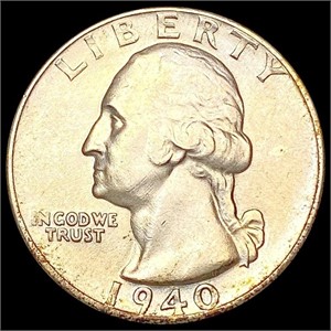 1940-D Washington Silver Quarter CLOSELY