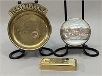 Desktop Finds: Brass Coin Tray & Paperweights