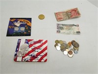 Mixed Lot Of US & Foreign Coins, See Pictures