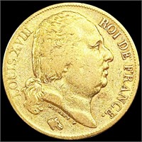 1819 France Gold 20 Franc ABOUT UNCIRCULATED