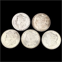 (5) Morgan Silver Dollars UNCIRCULATED