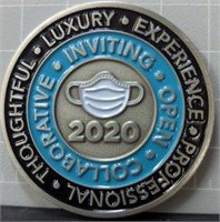 The address 2020 challenge coin
