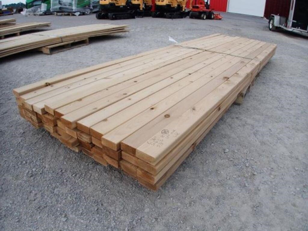 Qty Of 2 In. x 4 In. x 12 Ft. Low Grade Western