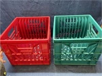 (2) Plastic crates