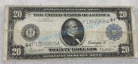 1914 $20 federal reserve note