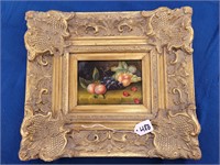 6.5" x 4.5" Still Life Painting, 16" x 14" Frame