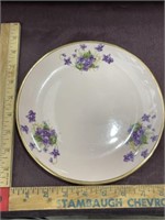 Pink purple flower plate Leneige