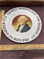 George Washington first president plate