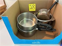 stainless steel cookware, some Revereware