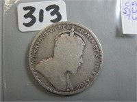 1903 Silver Canadian Twenty Five Cents Coin