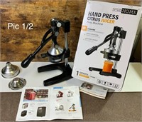 Hand Press Citrus Juicer - Retail $110