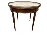 French Bouillotte Style Table marble top table