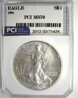 1994 Silver Eagle MS70 LISTS $11000