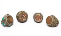 Archaistic Coin Rings, Greek- & Roman-Manner, 4