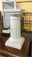Blow mold Roman column style plant stand 23 1/2