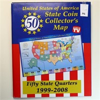 United States of America Coin Collection Map 1999-