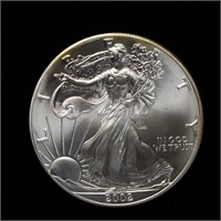 2002 Walking Liberty 1 oz fine silver dollar