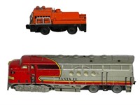 Vintage Marx Santa Fe Engine & Lionel Track Cleani