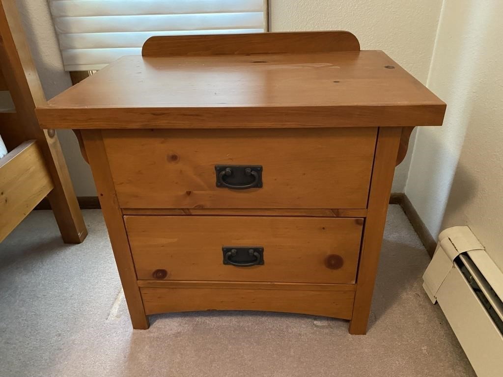 Mission Style Pine Nightstand