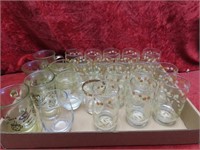 Assorted drinking glasses lot.