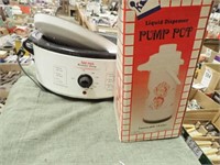 Aroma Roaster Oven, Liquid Pump Pot Dispenser
