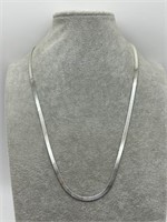 Italian Sterling Silver Herringbone 20" Necklace