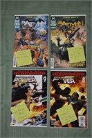 4 modern age comic books; as is