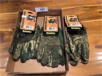 (3) Pair New Camo Gloves