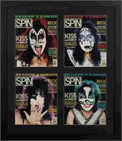 KISS, SPIN MAGAZINE COVERS, SIGNED