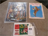Roy Rogers comic, souvenir program and puzzle