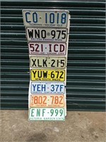 Set of Australian Number Plates