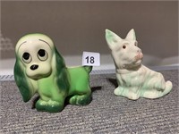 DOG PLANTERS UNMARKED 5" H