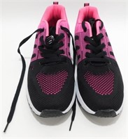New Mesh Black & Pink Tennis Shoes - Size 9