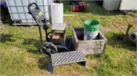 Pressure Washer Chassis, Steps, Box, Buckets