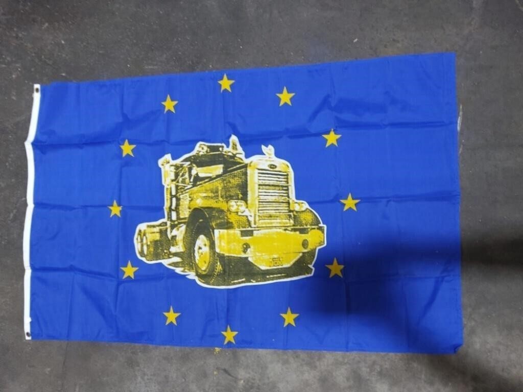 Qty of 5 - 3x5Ft Trucker Flags NEW