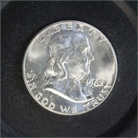 US Coins 1962-D Silver Franklin Half Dollar