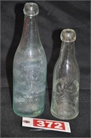 (2) Indianapolis Brewing Co glass bottles