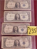 (8) 1957 Ser. $1 Silver Certificates