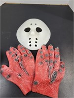 Halloween Mask and Gloves